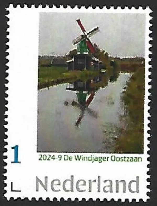 Nederland 2024-9 Molen Windmill: de Windjager Oostzaan postfris/mnh