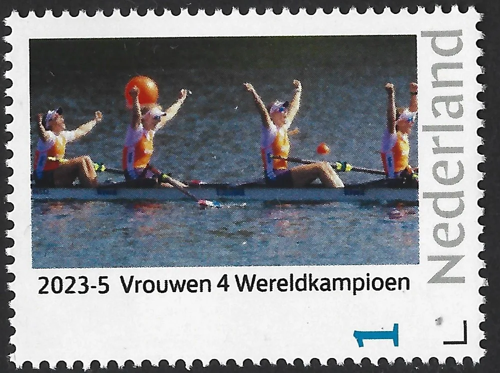 Pays-Bas 2023-5 Aviron - Rowing: Femmes 4 Championne du monde postfris/mnh