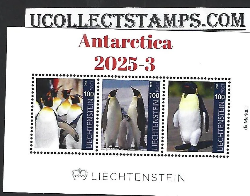 Liechtenstein 2025-3 Antarctica Penguins sheetlet MNH