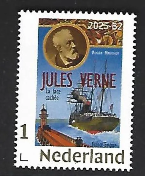 Nederland 2025-B2 Jules Verne: La face Cachee lighthouse ship schip postfris/mnh