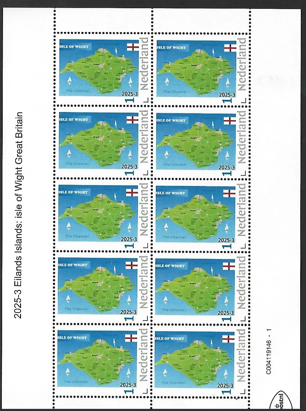 Nederland 2025-3 Eiland island: Island Wight GR.Britain sheet postfris/mnh
