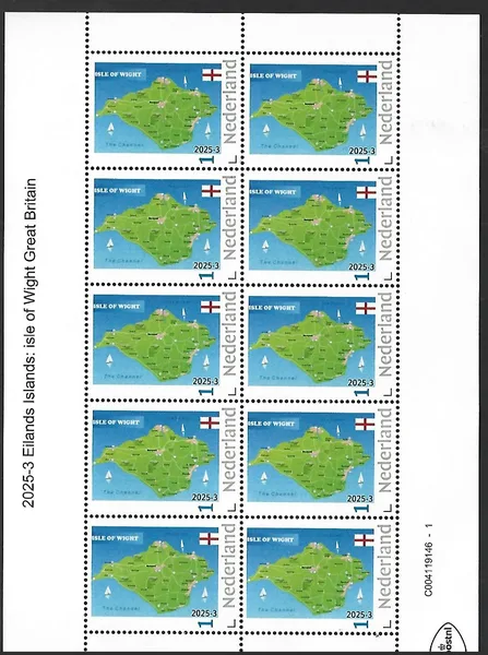 Netherlands 2025-3 Island: Island Wight Great Britain sheet MNH/never hinged