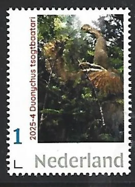 Nederland 2025-4 Prehistorie prehistoric: Duonychus tsogtbaatari postfris/mnh