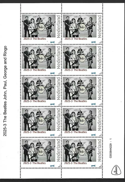 Nederland 2025-3 The Beatles sheetlet postfris/mnh