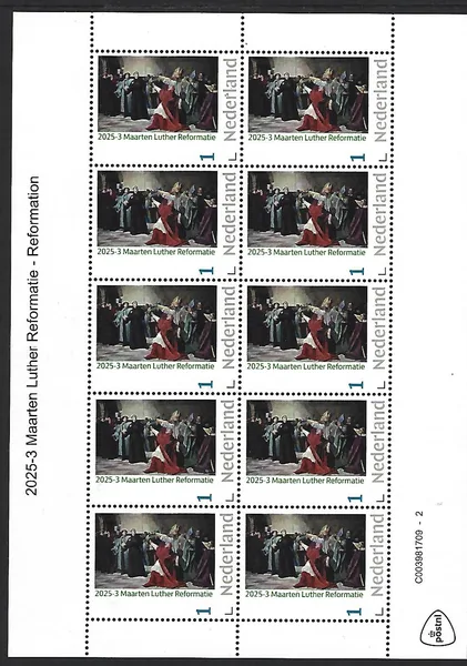 Netherlands 2025-3 Maarten Luther Reformation sheet MNH