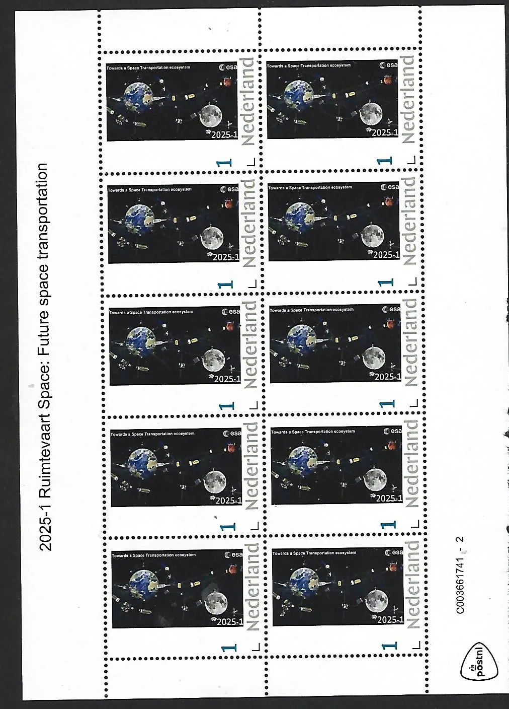 Netherlands 2025-1 Space Travel: Future space transportation sheetlet MNH