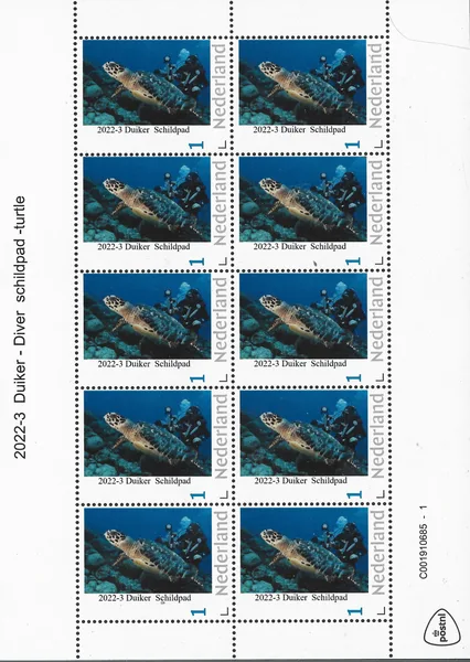 Netherlands 2022-3 diver sheetlet MNH
