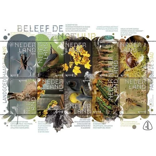 Nederland 2021 Beleef natuur Haarzuilens V3939-3948 postfris/mnh