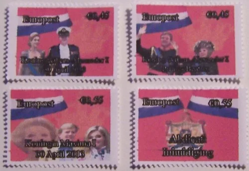 Netherlands 2013 City Post Queen Beatrix - Prince Willem Alexander and Maxima series MNH