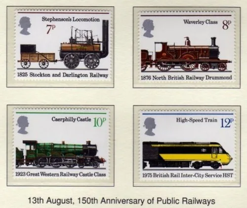 Great Britain 1975 Treinen - Railways postfris/mnh