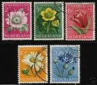 583-587 Zomerzegels, bloemen - Flowers 1952 gestempeld