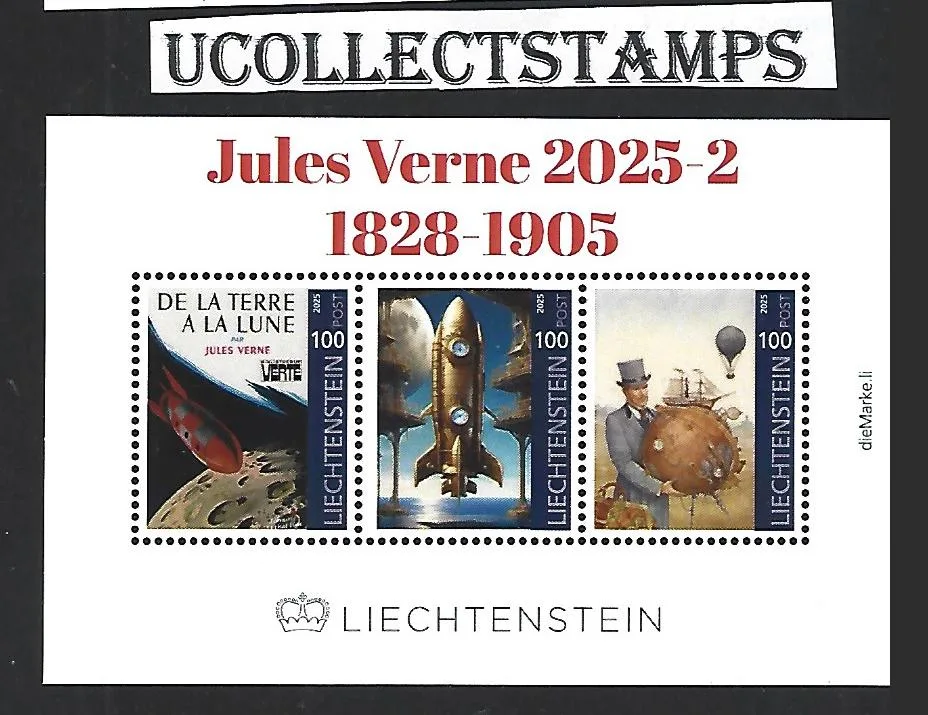 Liechtenstein 2025-2 Jules Verne 1828-1905 m/s postfrisch/mnh