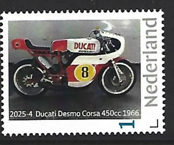 Nederland 2025-4 Motorfiets motorcycle: Ducati Desmo Corsa 450CC postfris/mnh