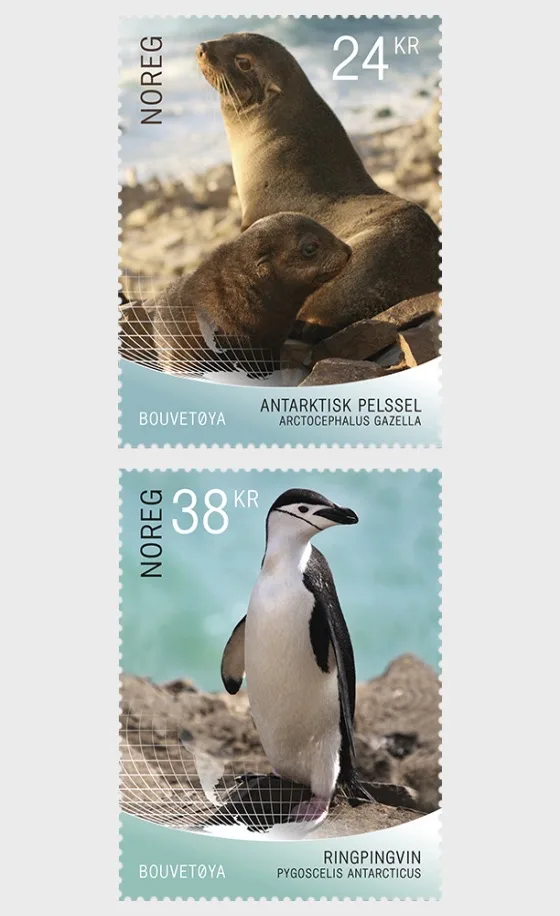 Noorwegen 2018 Bouvet island pinguin - seal postrfris/mnh