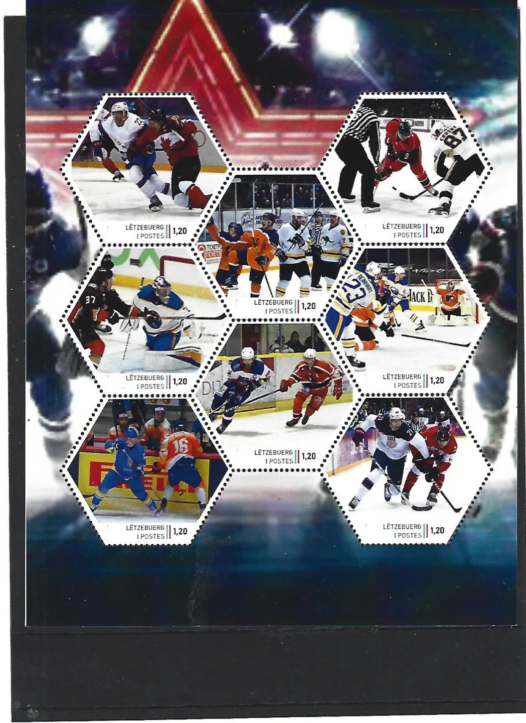 Luxembourg 2025-1 Hockey sur glace feuillet