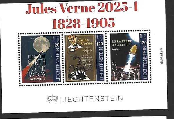 Liechtenstein 2025-1 Jules Verne m/s postfris/mnh