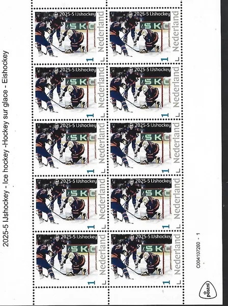 Nederland 2025-5 IJshockey Ice hockey sheet postfris/mnh