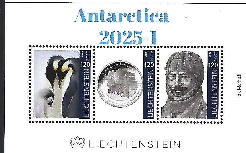 Liechtenstein 2025-1 Antarctica Penguin - Mawson sheet MNH