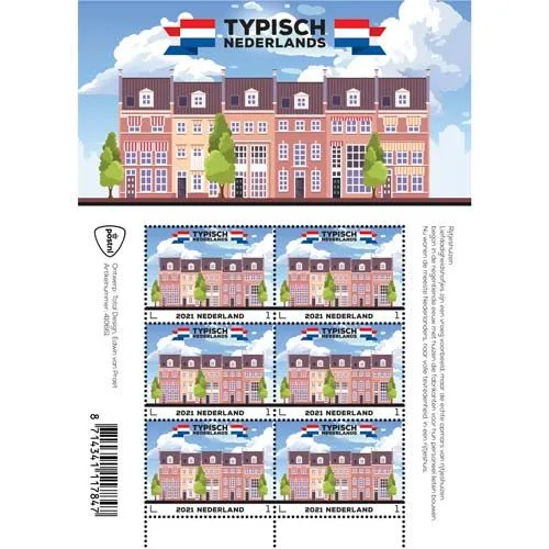Nederland 2021 Typisch Nederland Rijtjeshuizen V3928 postfris.mnh8