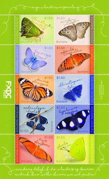 Bonaire 2023 Butterflies - Lepidoptera sheetlet MNH