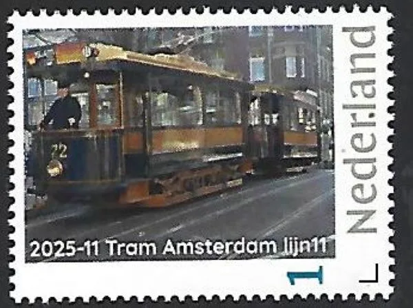 Nederland 2025-11 Tram: Amsterdam lijn 11 prinsengracht postfris/mnh