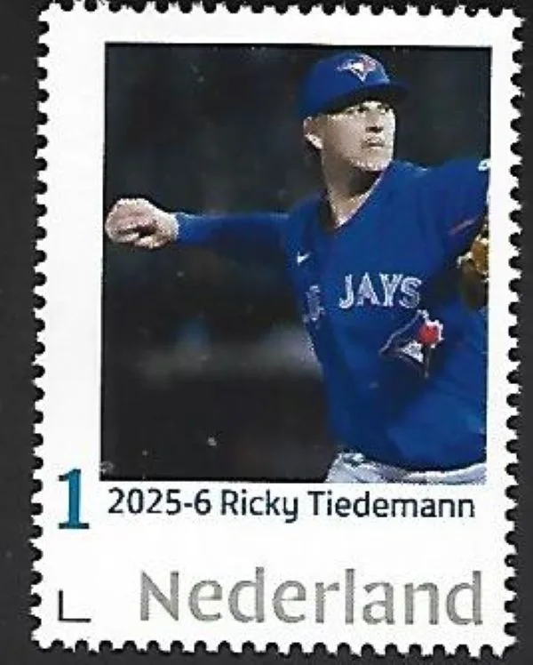 Netherlands 2025-6 Baseball: Rickey Tiedemann MLB MNH/never hinged