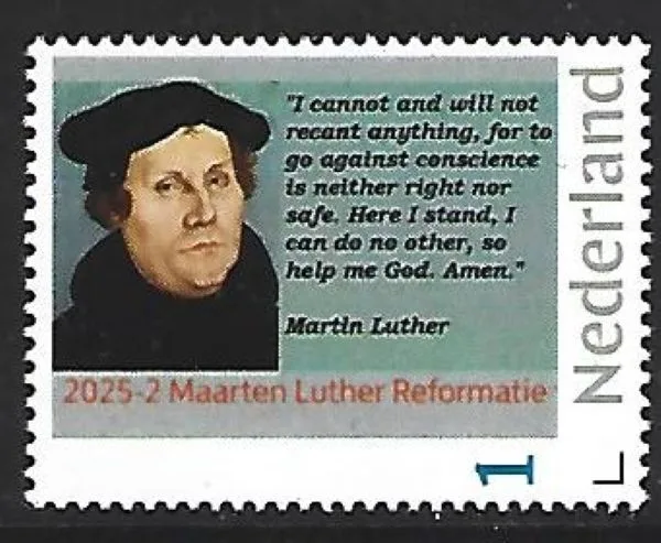 Netherlands 2025-2 Martin Luther Reformation MNH