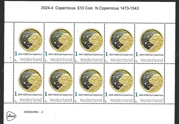 Netherlands 2024-4 Copernicus Nicolaus sheetlet MNH