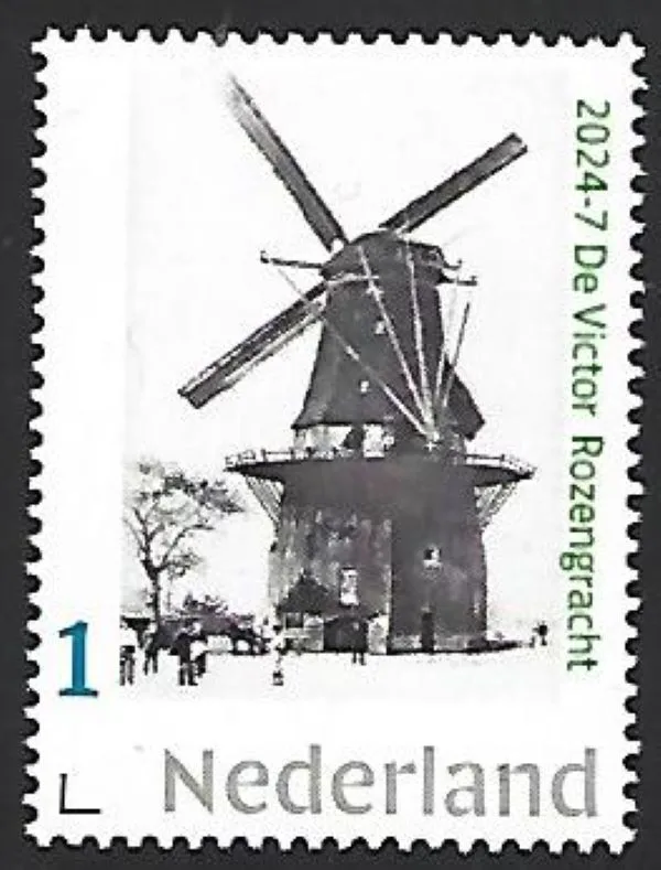 Niederlande 2024-7 Mühle Windmill: De Victor Amsterdam postfrisch/mnh