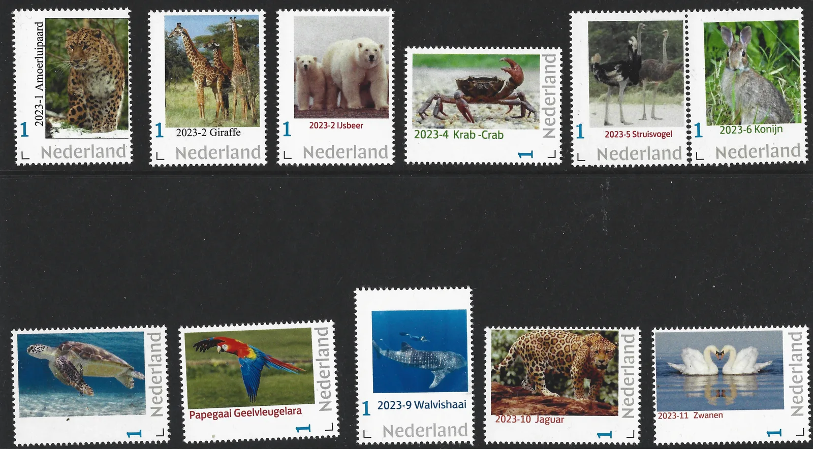 Niederlande 2023 Natur-Jahrsatz komplettes Set postfrisch/mnh