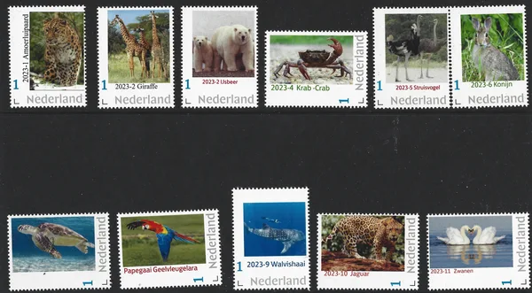 Nederland 2023 Natuur- Nature Jaarset Yearset complet set postfris/mnh