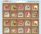 Netherlands V2778-2787 December Stamps 2010 sheetlet MNH