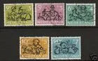 596-600 Children's stamps 1952 used