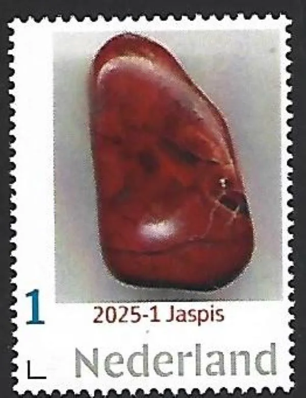 Nederland 2025-1 Mineralen Minerals: Jaspis postfris/mnh