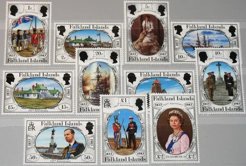 363-373 Falkland 1983 frankeer Schepen postfris/mnh