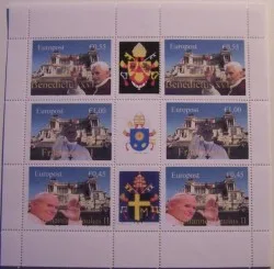 Pays-Bas 2013 Poste urbaine 2 papes Benoît XVI - Jean-Paul II bloc neuf