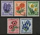 602-606 Summer Stamps, Flowers 1953 used