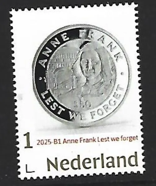 Nederland 2025-B1 Anne Frank coin postfris/mnh
