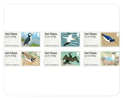 Great Britain 2011 post & Go 4 vogels postfris-mnh