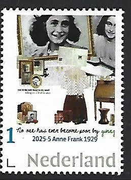 Nederland 2025-5 Anne Frank postfris/mnh