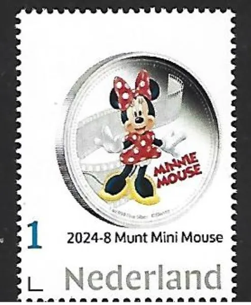 Netherlands 2024-8 Coin: Niue Mini Mouse sheetlet MNH