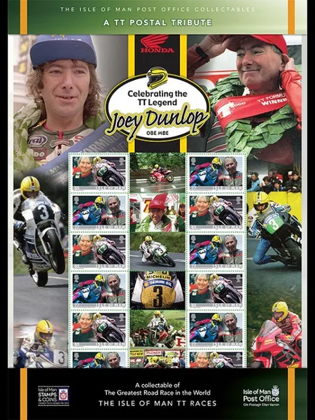 Isle of Man 2013 Joey Dunlop Motorfietsen TT smilervel postfris/mnh