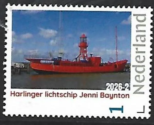 Nederland 2026-2 Lichtschip Lightship: Harlinger Jenni Baynton postfris/mnh