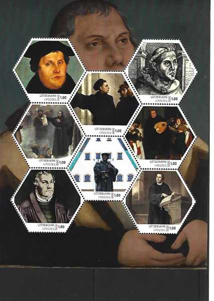 Luxemburg 2024-1 Maarten Luther Reformatie Reformation sheetlet postfris/mnh