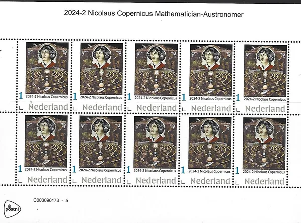 Netherlands 2024-2 Copernicus Nicolaus sheetlet MNH