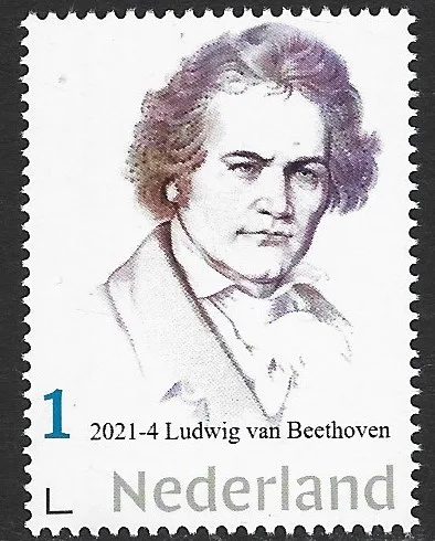 Netherlands 2021-4 Ludwig van Beethoven music MNH
