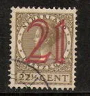224 hulpzegels opdruk 1929 gestempeld