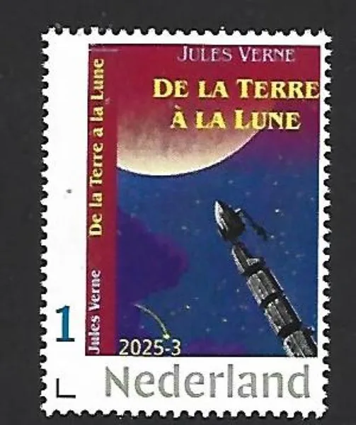 Netherlands 2025-3 Jules Verne Earth to the Moon MNH