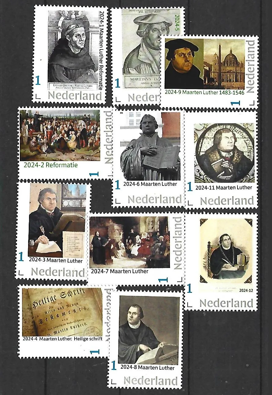 Nederland 2024 Maarten Luther Reformatie yearset postfris/mnhent