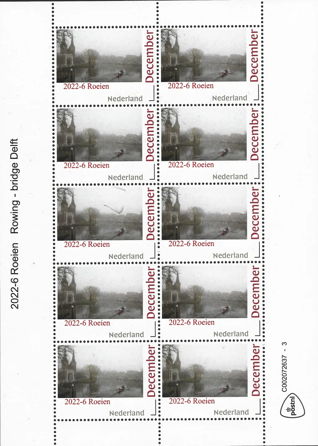 Niederlande 2022-6 Rudern - Rudersport Markenheftchen postfrisch-mnh